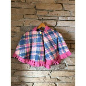 Sun Mountain Creations Toddler Carseat Poncho Plaid Fleece One Size Girls
